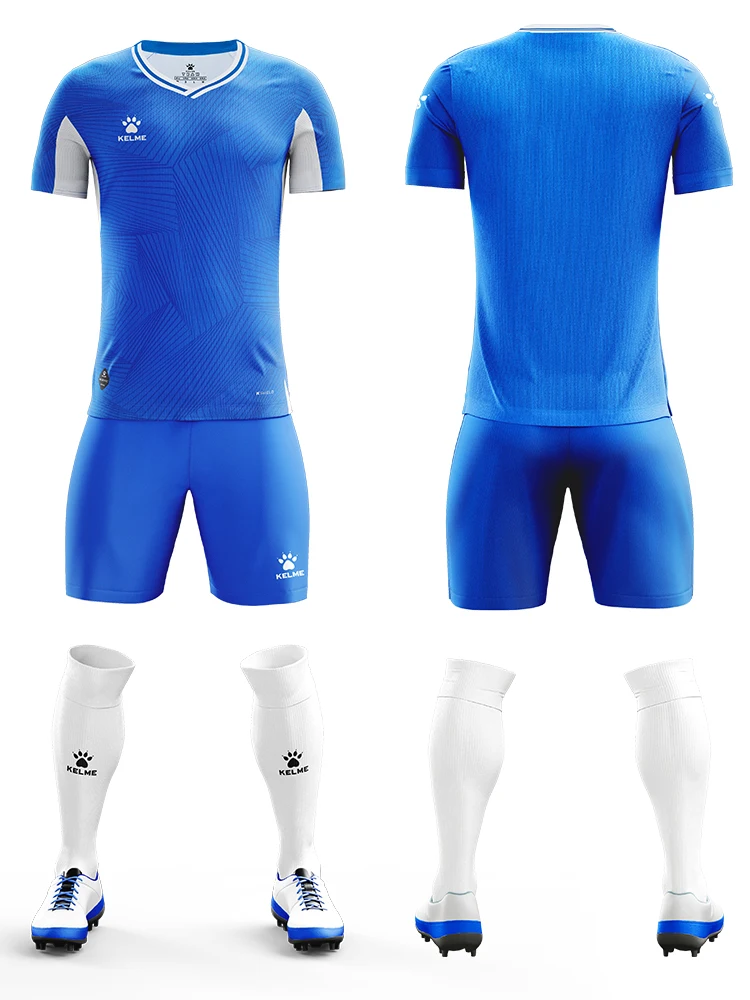 KELME football uniform suit men custom made match training team uniform sportswear maglia da squadra a maniche corte