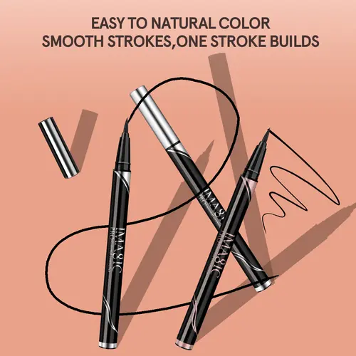 IMAGIC Waterproof Eyeliner Shine Eyeliner Matte Make Your Beauty Black Long Lasting Eyeliner Pen Makeup Cosmetic Tool - Image 3