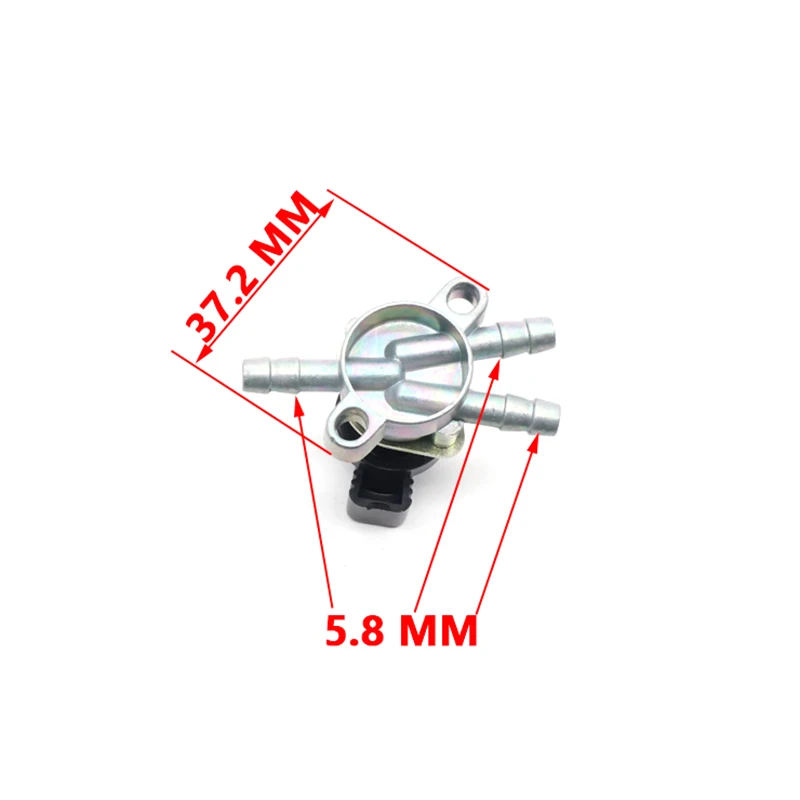 

[MC] Трехходовой кран-переключатель для топливного бака (карманный клапан) для мотоциклов Polaris, квадроциклов, питбайков E-Ton Lightning 50, 40cc, 50cc, 90cc