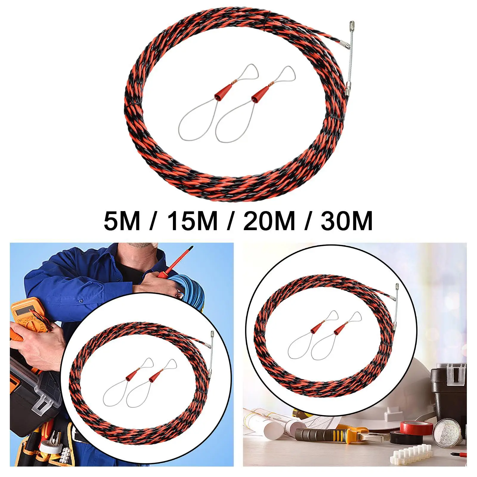 electric through the wall, flexible, professional, cable puller, thread