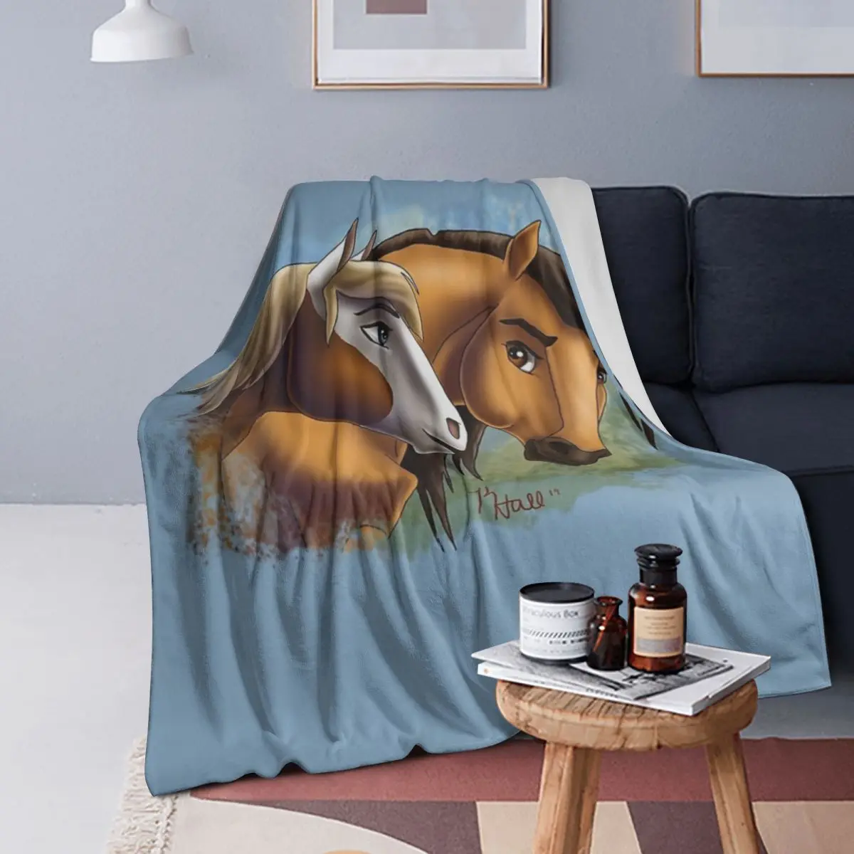 

Spirit And Rain - Love Found Us Blankets Soft Warm Flannel Throw Blanket Bedspread for Bed Living room Picnic Travel Home Sofa