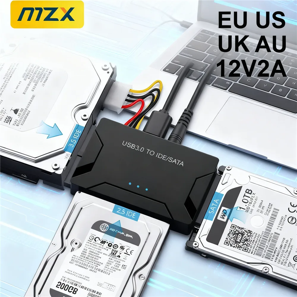 MZX USB 3.0 zu SATA IDE Konverter Adapter Festplatte Festplatte HDD Kabel 2,5" 3,5" SATA IDE HDD 6TB Laptop PC Computer Zubehör