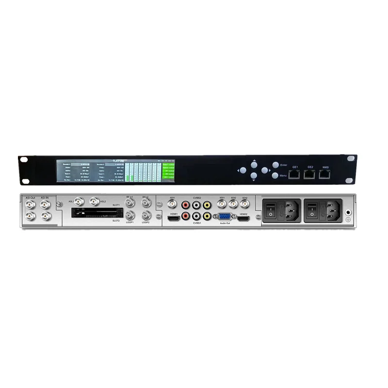 (IRD1545 Pro) Professional H.265 HEVC IP ASI and Tuners DVB-S2 4K Satellite Decoder UHD