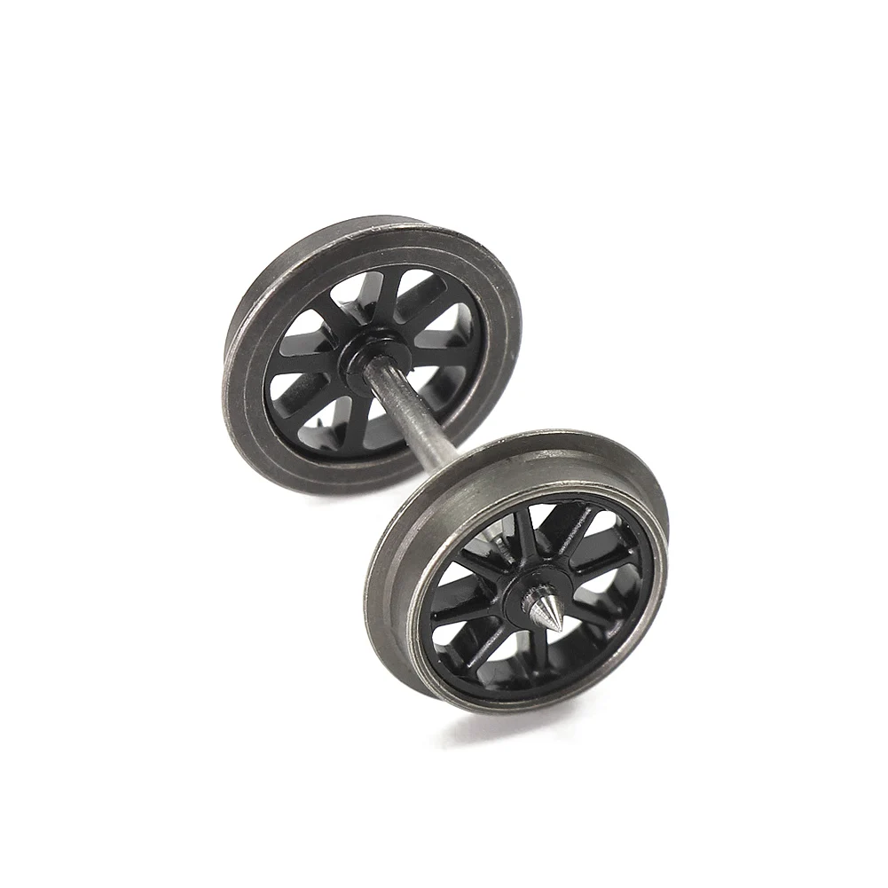 Ruedas de Metal Spoked para trenes modelo 1:87, escala HO, 12 piezas, 36 \