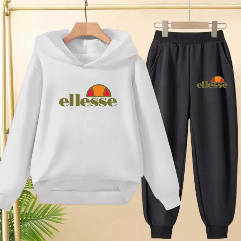 أطفال كلاسيكي قمة الموضة خطابات الملابس هوديي الفتيات Boy3-12Yrs بلوزات غير رسمية + السراويل قطعتين مجموعة الساحرة معطف الرياضة مجموعة #6