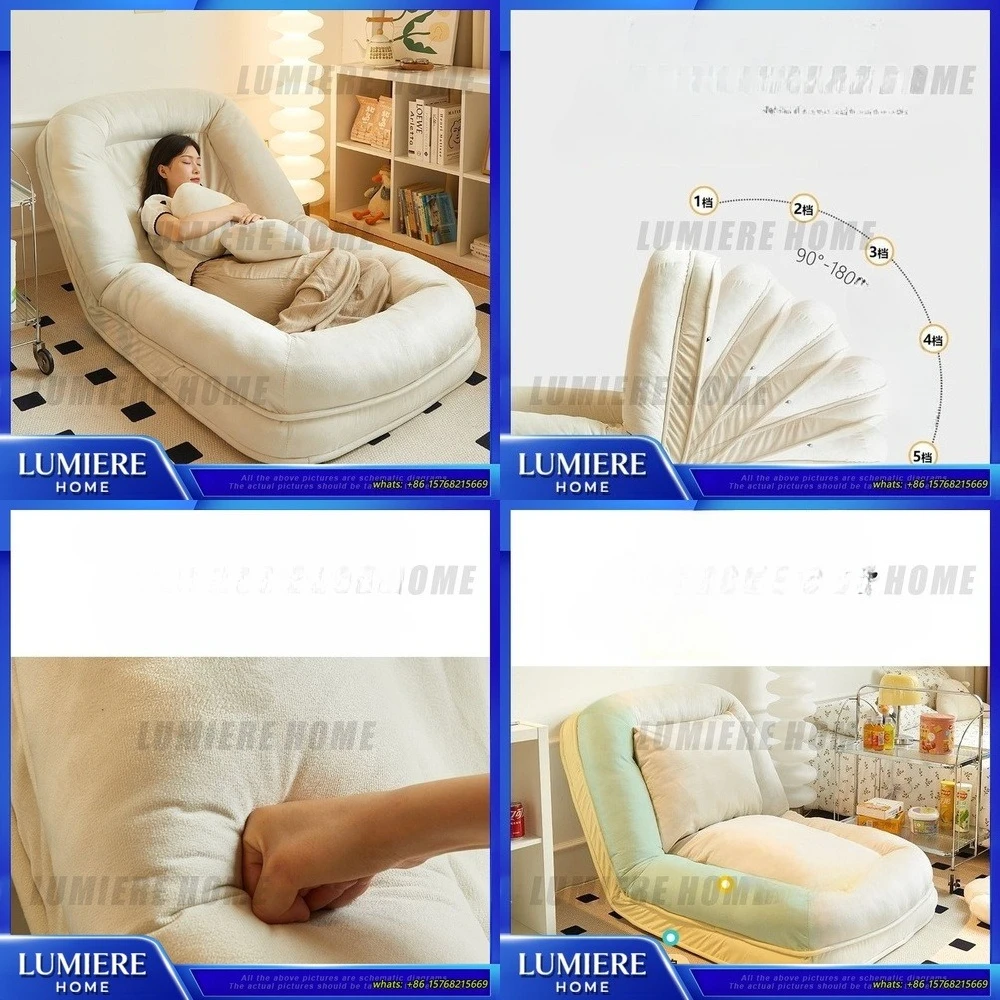 

Giant Folding Lounger Bean Bag Chair for Adults and Pets Comfortable Single Sofa for Bedroom Balcony Living Room Nap and Relax