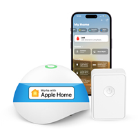 Meross Homekit Smart Water Sensor Leak Detector Flood Water Leakage Alarm Security Alarm Sensor  Work with Alexa