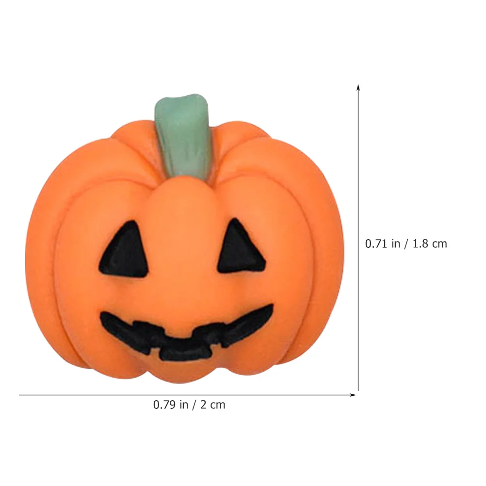 

50Pcs Mini Resin Pumpkin Charms Bulk Tiny DIY Pumpkin Decor for Crafts Phone Case Jewelry Making Halloween Decoration