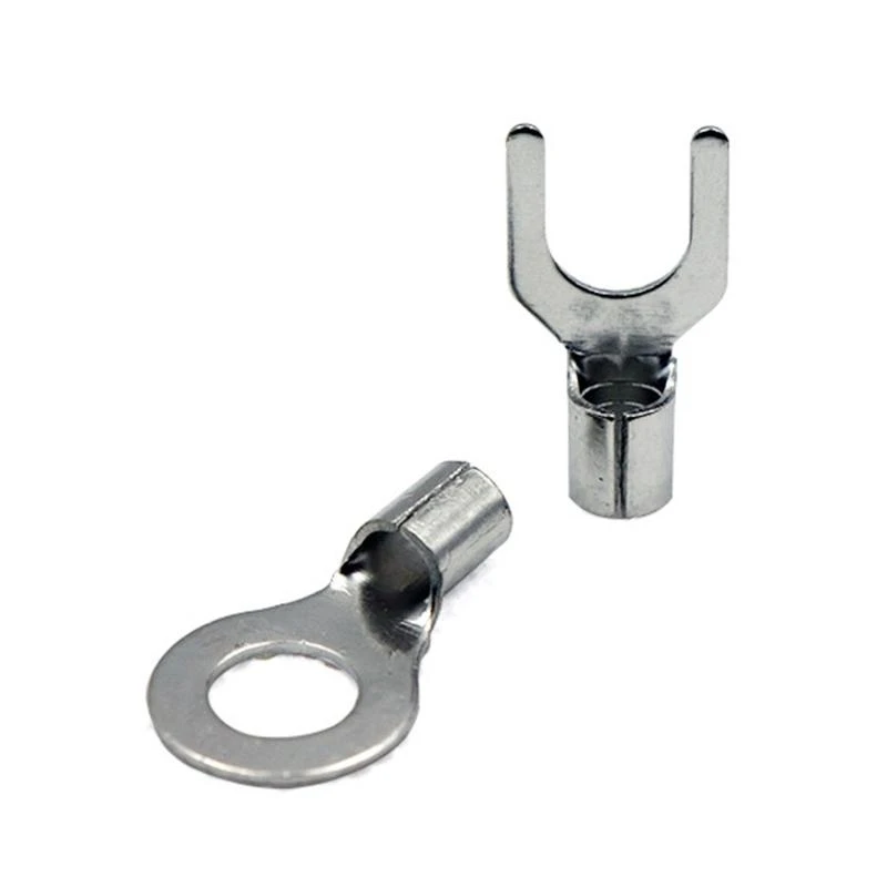 581E 320 PCS Non-insulated Ring Fork Terminals Wire Lugs Battery Cable Terminals