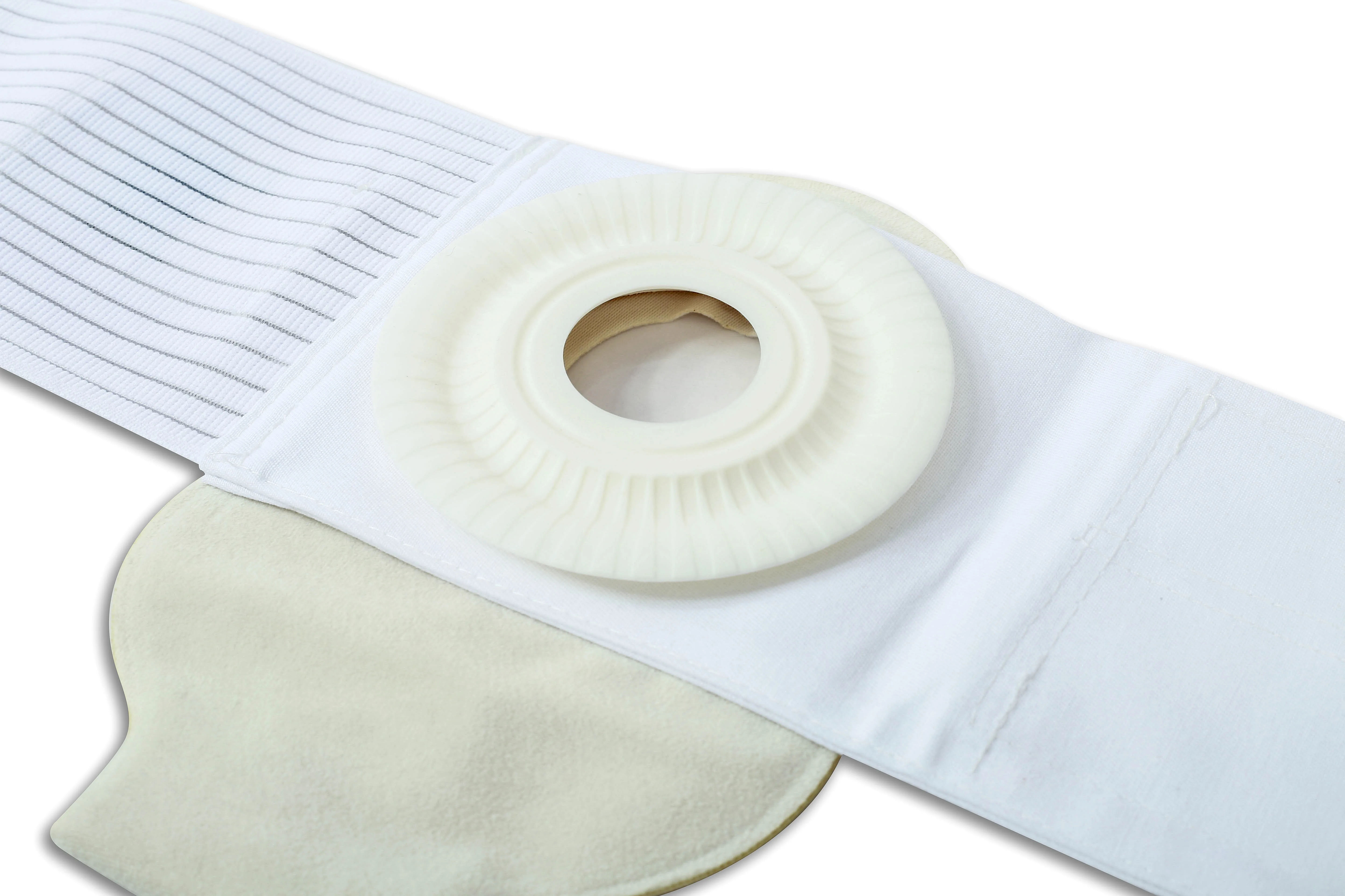 

Size S-XL Elastic Belt for Stoma Fixed Ostomy Bag Assistance Hole Dia 5cm Kids Medical Elastic Ostomy Abdominal Belt