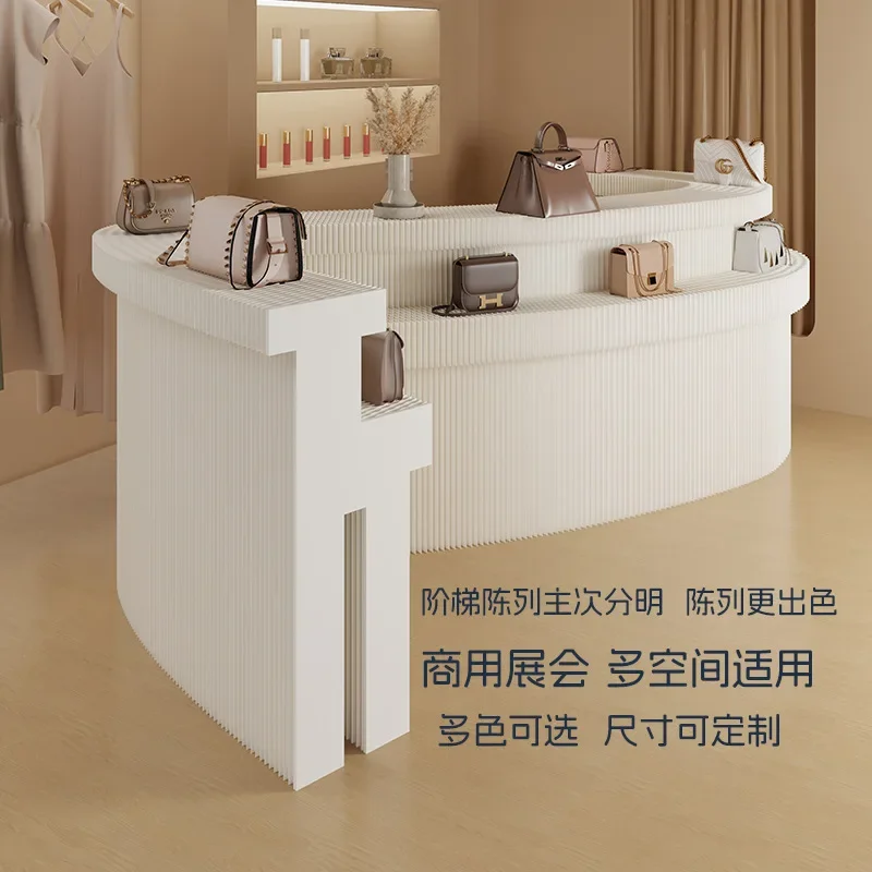 Multi-layer exhibition floor-to-ceiling long strip Nakajima exhibition stand display case display stand foldable