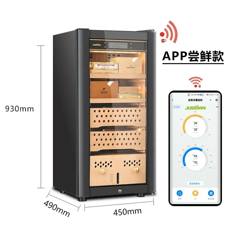 TAO Cigar cabinet household cedar wood constant temperature and humidity frequency conversion intelligent compressor cigar cabin