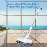 Cordless Electric Mop With Dual Motors Powerful Rotating Mop Wireless Water Spray Fully Automatic Floor Cleaning No Steam Mop