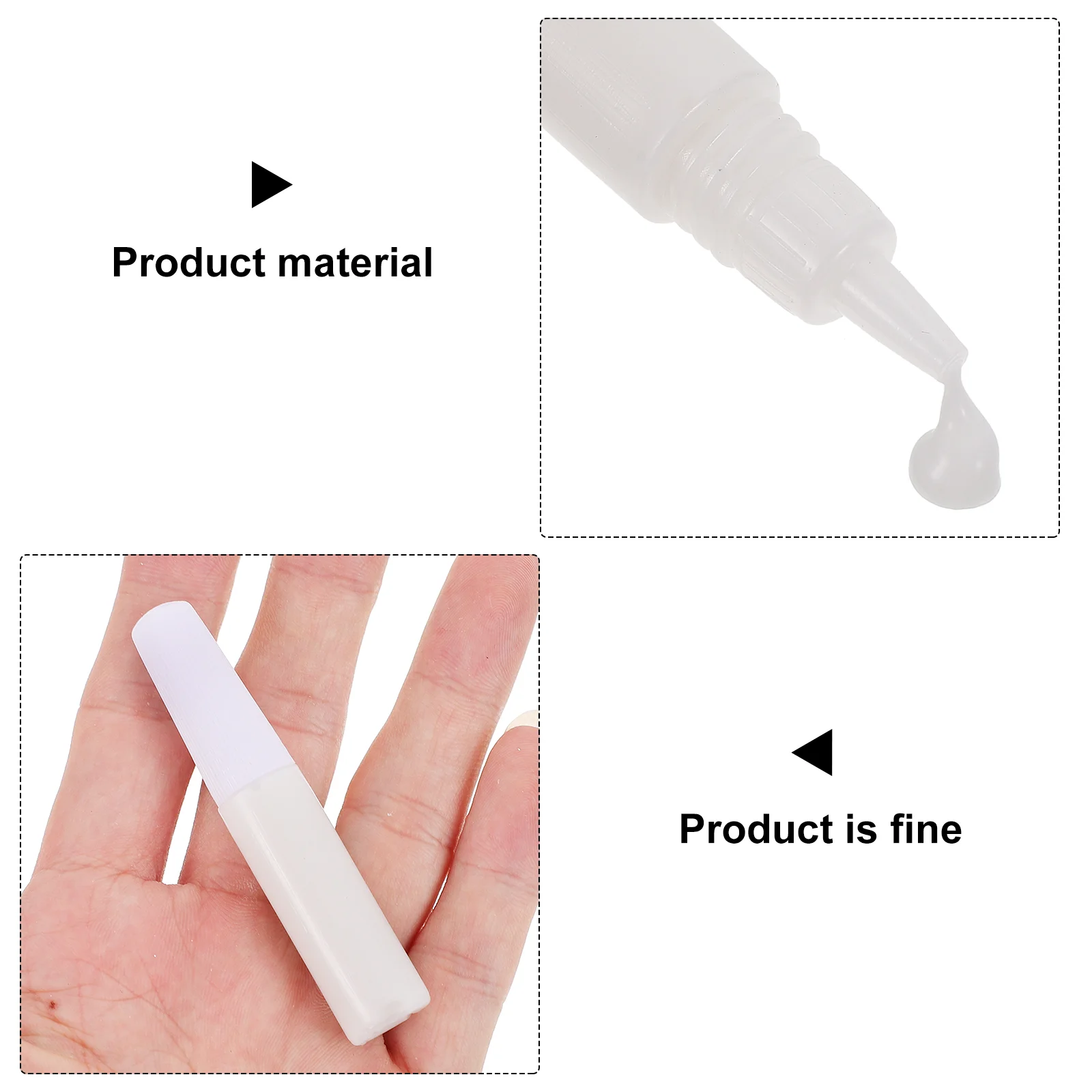 50 Pcs Water Soluble White Latex Student Glue DIY Glues Brush Cleaner Soap Handmade Craft