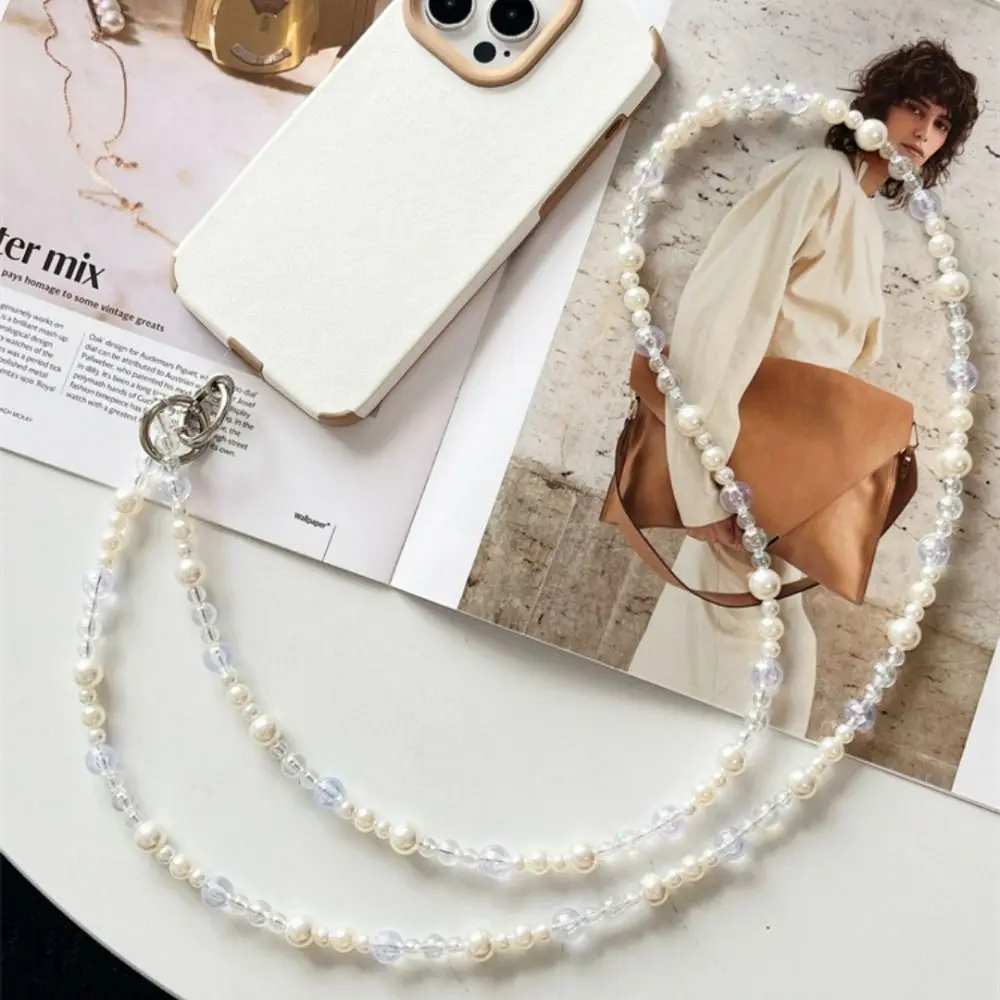 سلاسل الهاتف المحمول شفافة لمكافحة خسر حقيبة سحر Crossbody الهاتف سلسلة معلقة Ins مجوهرات Crossbody الهاتف الحبل