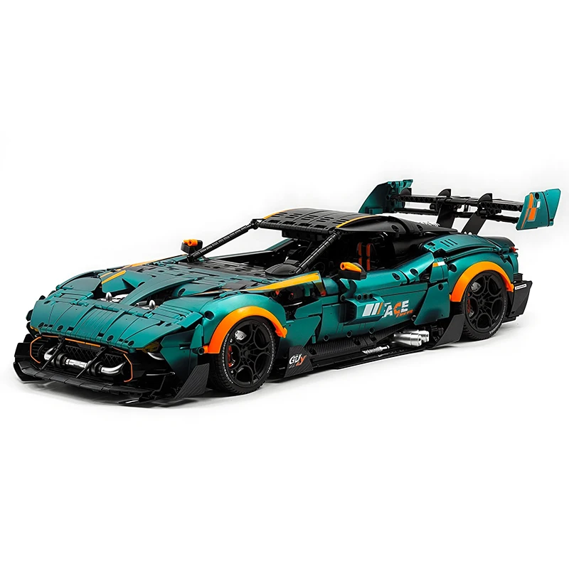 GULY 10647 Techniczny zestaw klocków konstrukcyjnych 1:8 Vulcan Super Sports Vehicle Model Hypercar DIY Zabawki dla dorosłych Prezenty świąteczne