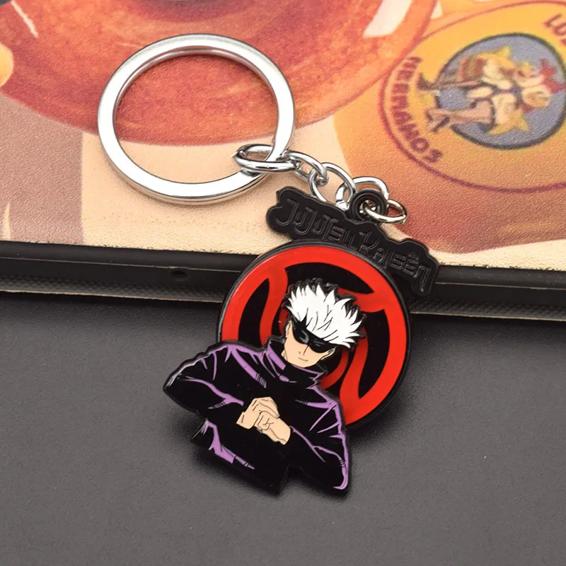 Jujutsu Kaisen Satoru Gojo Keychain Pendant Anime Two Dimensions Peripherals Itadori Yuji Unzip Pendant Accessories Gift Toys