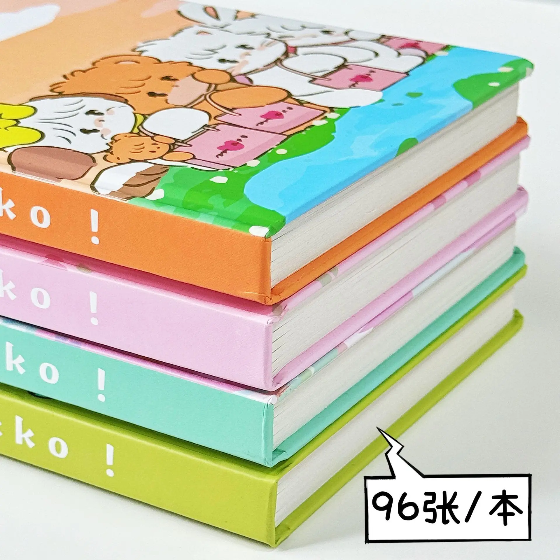 4 Pcs Anime Notebook Disney Stitch Sanrio Labubu Chiikawa Mikko A5 Notebook Cute Book Draft Notepad Student Writing Stationery