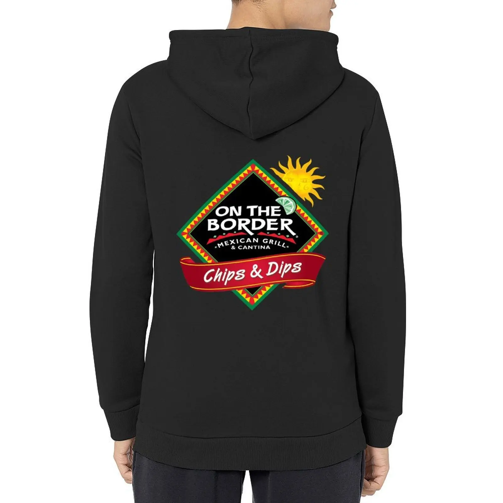 

Retro On the Border Mexican Grill & Cantin Hoodie men's winter sweater graphic t shirts men korean autumn clothes men's hoodies