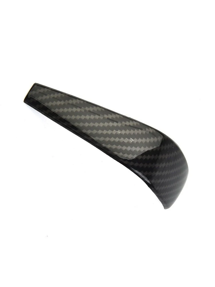 Cover Trim Knob Cover Accessories Automatic Gear Shift Black Carbon Fiber Paste Use Replacements Outdoor Office Indoor