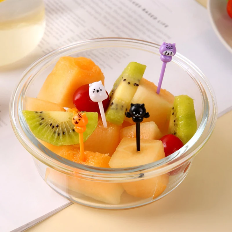 4/5 Stuks Fruit Vork Mini Cartoon Kinderen Snack Cake Dessert Stoker Tandenstoker Bento Lunches Feest Decoratie Halloween