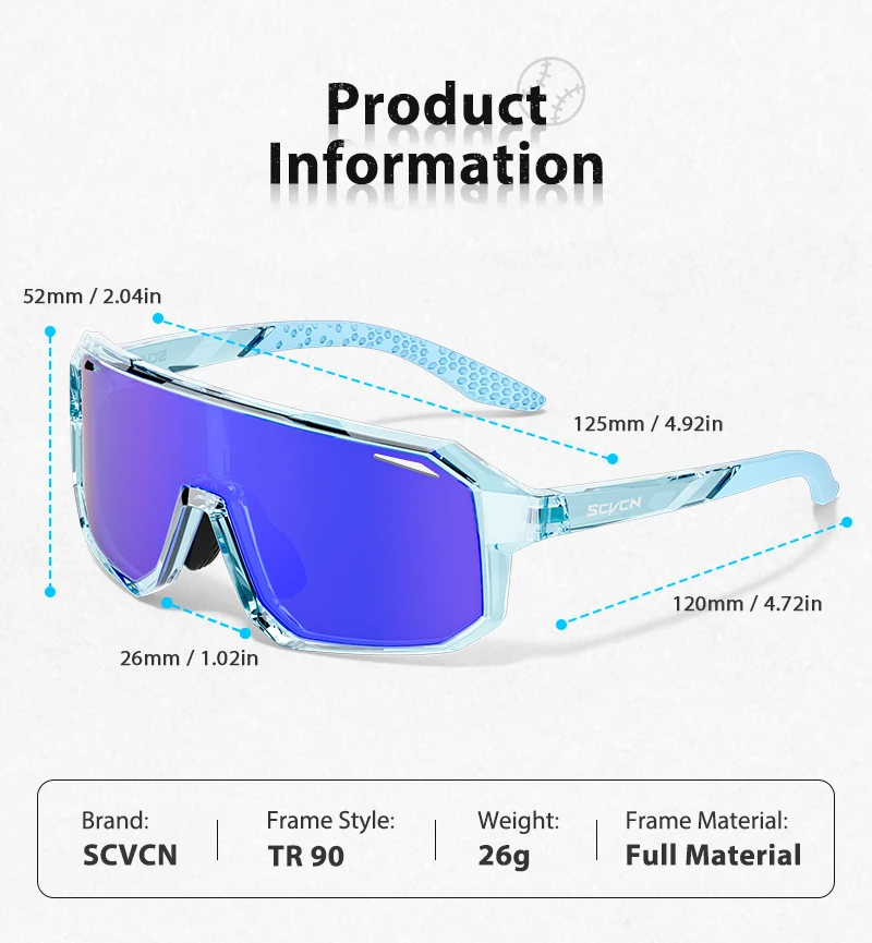 SCVCN Fahrrad-Sonnenbrille für Jungen, Kinder-Fahrradbrille, UV400, Mädchen, kleine Größe, modische Outdoor-Sportbrille, Schutz 2024 – Detail 11