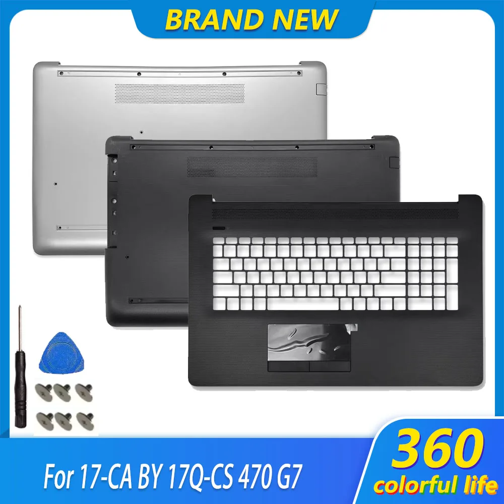 New For Pavilion 17-BY 17-CA 17T-BY 17Z-CA 470 G7 Laptop Upper Top Case Keyboard Bezel Palm Rest Lower Bottom Cover Case 17.3'