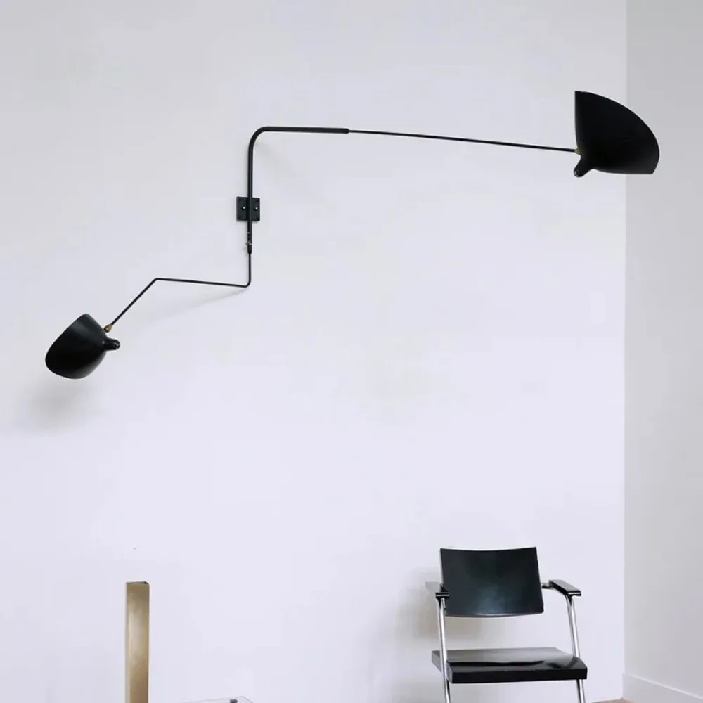 Industrial Vintage Wall Lamps French Designer Rotating Sconce Wall Lights for Home Art Decoration image 4