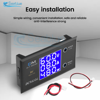 3 in 1 Voltage Current Power Meter LCD Three-digit Digital Display Voltage Tester DC 0-50V 0-100V 0-500V 5A 10A Power Measuring