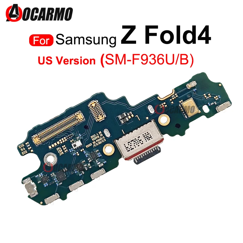 For Samsung Galaxy Z Fold 4 Fold4 F936U/B USB Charging Dock Charger Port With Microphone Flex Cable Replacement Part