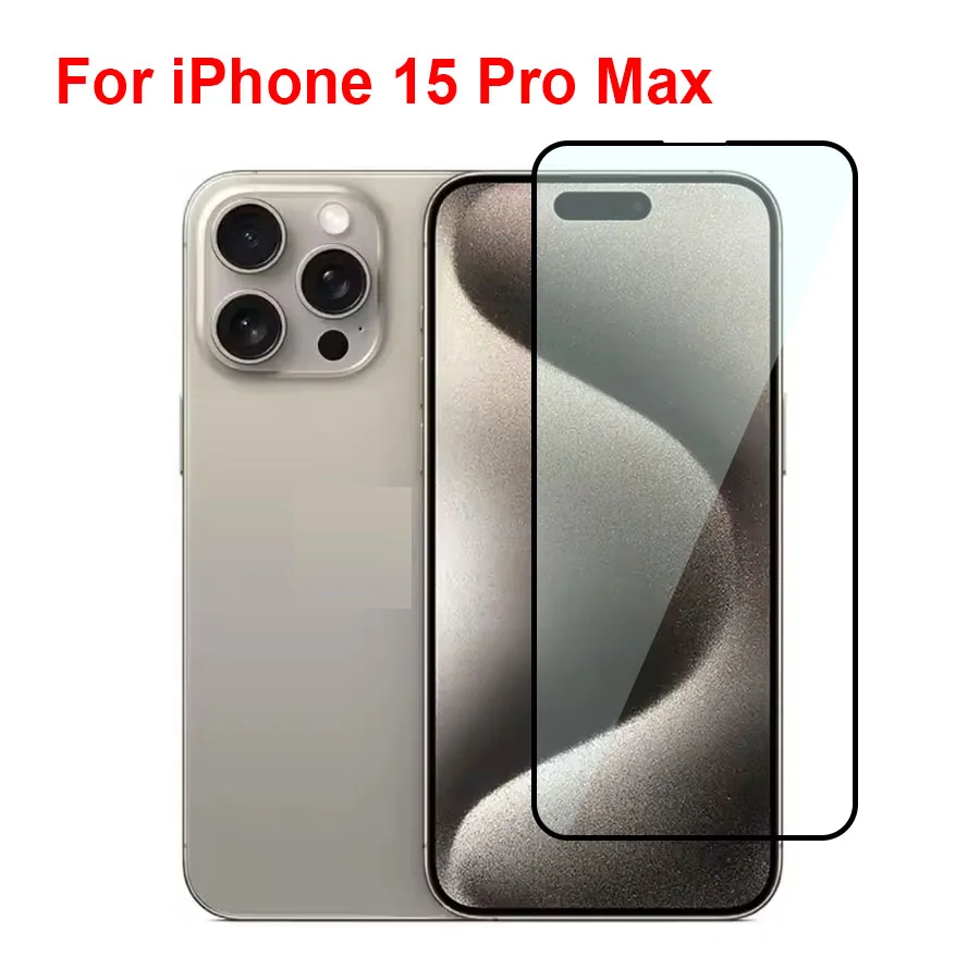

For Apple iPhone 15 Pro Max Tempered Glass Screen Protector Anti Fall Glass For iPhone15 Pro Max Full Cover Screen Phone Film