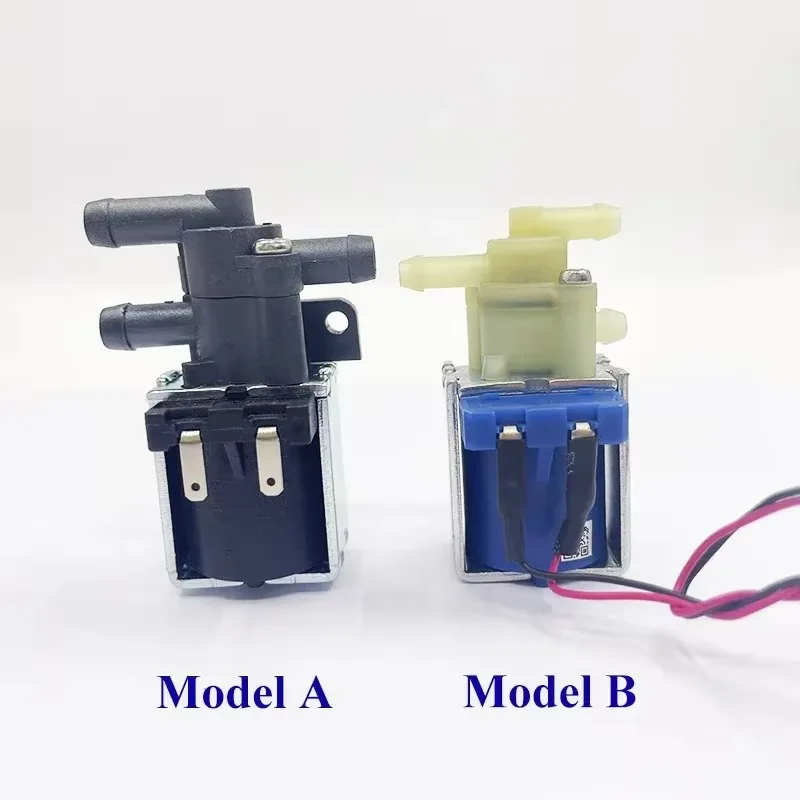 DC 12V/ 24V Small 2-Position 3-Way Electric Solenoid Valve Electromagnetic Air Water Valve Flow for Floor Carpet Cleaner