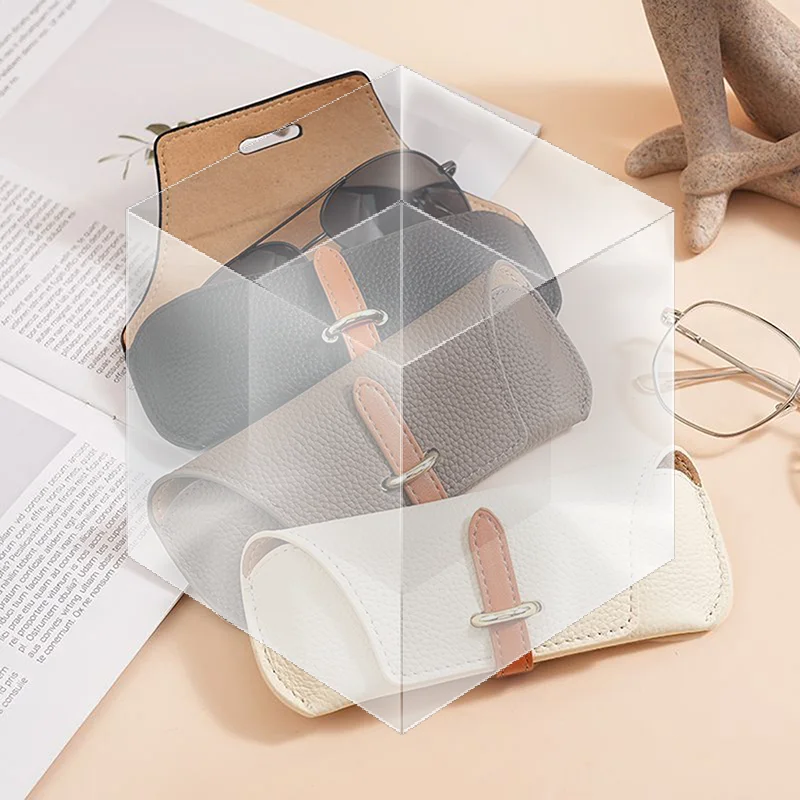 Unisex Portable Glasses Protective Case Soft Cover Sunglasses Bag Lightweight Storage Box For Reading Eyeglasses Women Men
