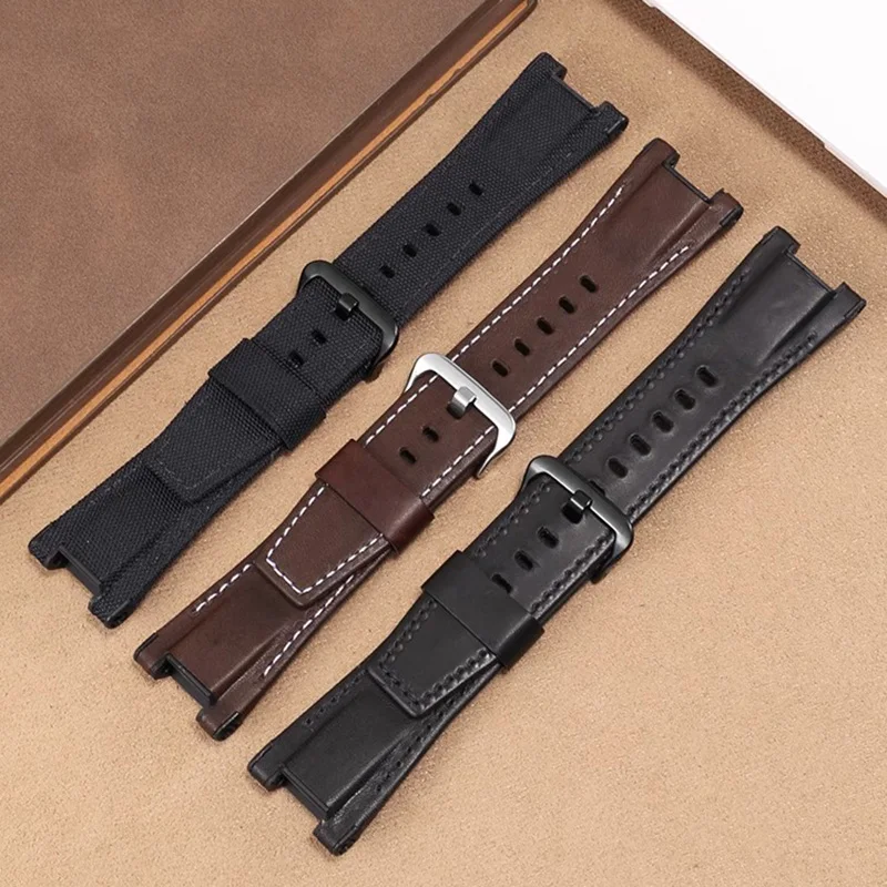 Для Casio GST-B100 GST-W120L 130L 310 300 GST-S130/S110/S120 нейлоновый ремешок из натуральной кожи с стальным сердцем, ремешок для часов с инструментами