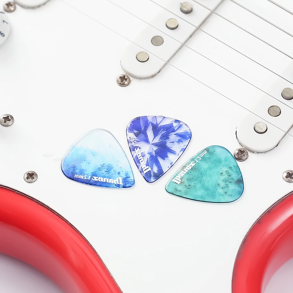 Ibanez Gitaar Plectrum Caleidoscoop Serie Plectrums Transparante 1.0/1.2 Mm Gitaar Accessoires