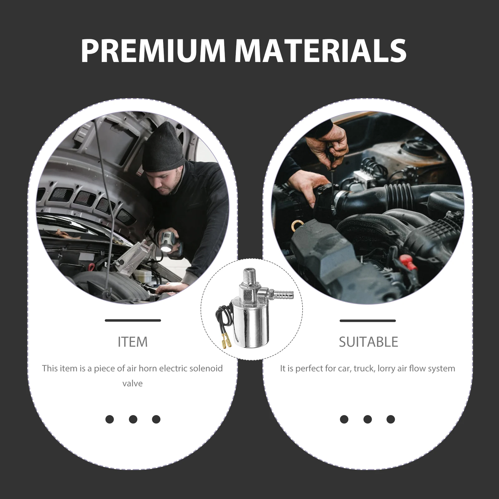 

12 V The Electromagnetic Valve Air Horn Electric Solenoid Universal Train Truck