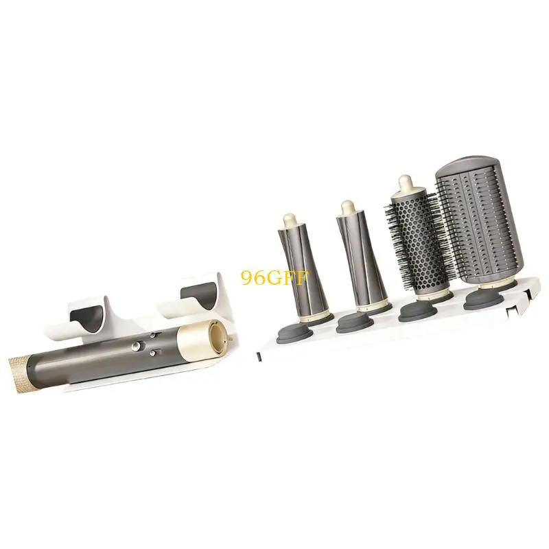 96GF Space Efficient Hair Dryer Stand With Multiple Storage Zones Rust Resistant Steel Build