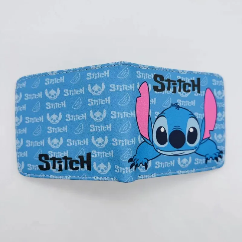 Monedero portátil de Anime Stitch para niñas y niños, cartera elegante y Simple, cosas lindas, Kawaii, gran capacidad, nuevo