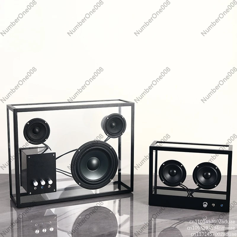 Acrylic Wireless Bluetooth Speaker Clear Audio Music Player Ornament for Home Car