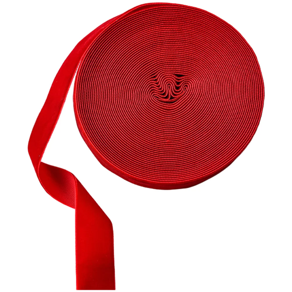 1PC 10M Tuch Weihnachten Samt Beflockung Band Bogen Dekoration 1,5/2,5 cm Samt Band Für Geschenk Verpackung handgemachte DIY