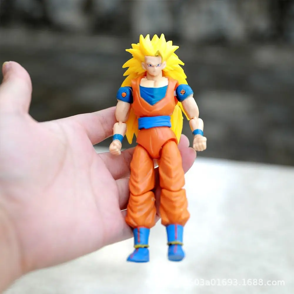 Figura de Dragon Ball Z de Anime Vegeta Goku, figura de acción de Super Saiyan, muñeca transformable móvil, modelo de colección, juguete para regalo