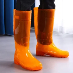 Man Shoes Loafers Pvc Waterproof Non-slip Rain Boots for Men Fishing Comfortable Wear-resistant 2024 On Offer Original Adult New