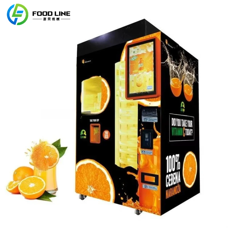 Customized Fresh Orange Juice Vending Machine with Cooling System Instant Orange Vending Machine for Commercial Use