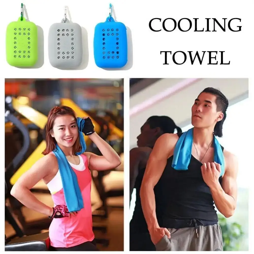 Soft Quick Dry Fitness Cool Towel Mini Breathable Sports Quick Dry Cool Towel Microfiber Silica Gel Quick Drying Towel Sports