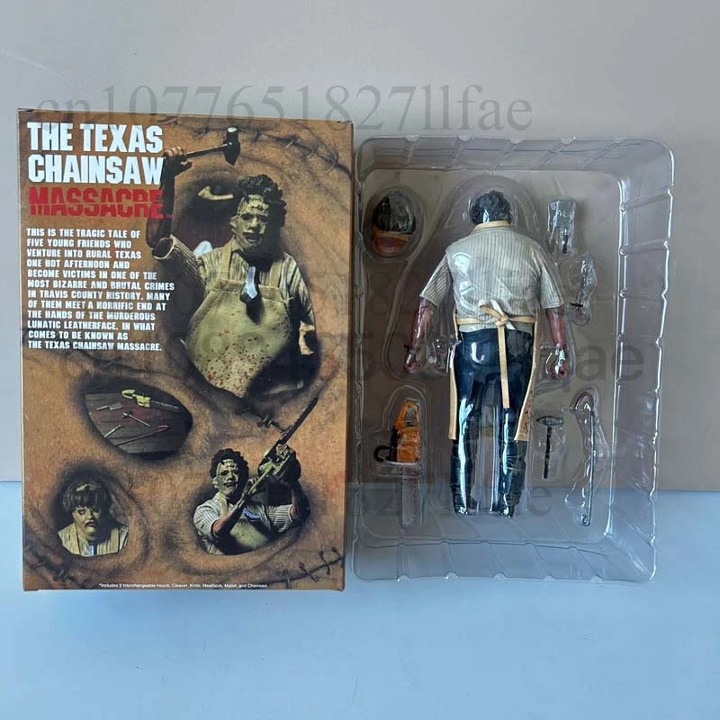 Leatherface The Texas Chainsaw Massacre Fortieth Anniversary Horror Movie Characters Action Figure Model Toys Horror Doll Gift view 6