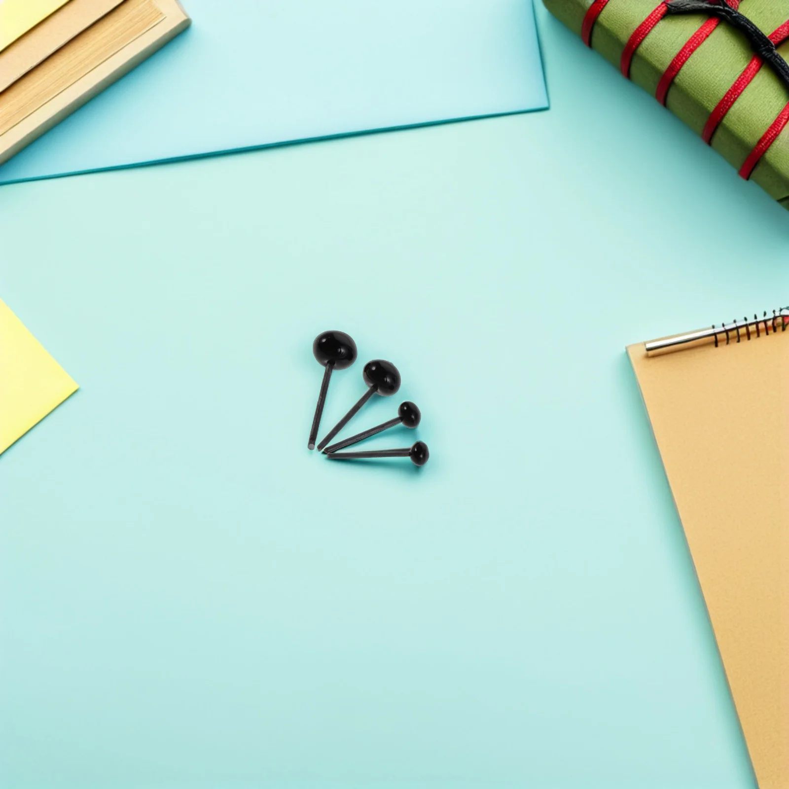 

400 шт. 3 мм, 4 мм, 5 мм, 6 мм Стеклянные безопасные глазки черные круглые для вязаных крючком животных, поделок, реалистичные глаза для игрушек