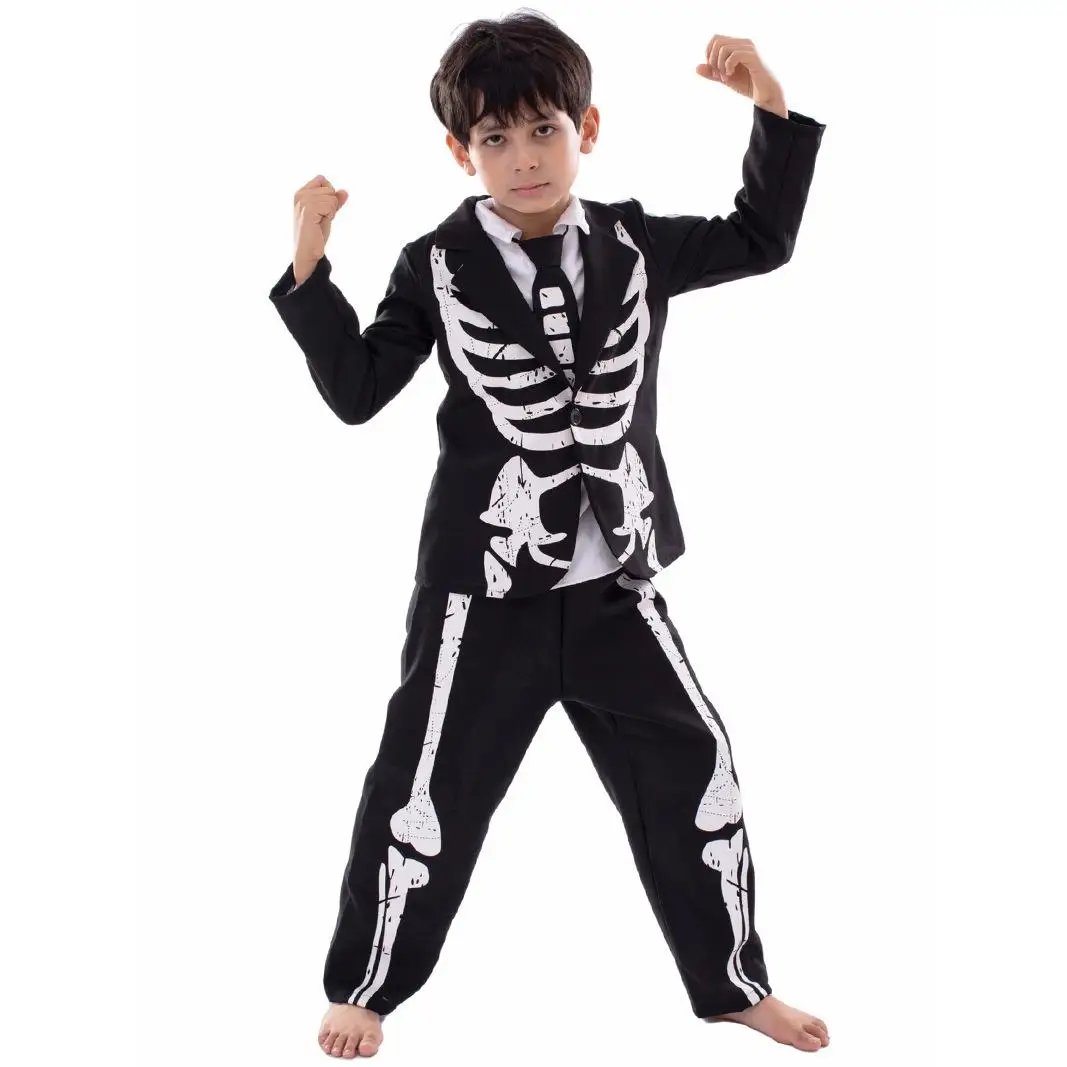 loween Performance Costumi da scheletro Abbigliamento da palcoscenico etnico da donna Abiti con montatura in osso Nessun marchio registrato di marca