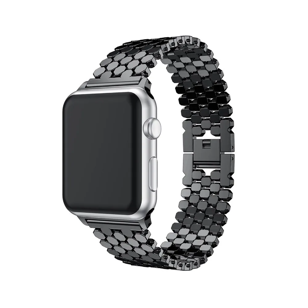 Stainless steel for Apple watch band 49mm 46mm 45mm 42mm 41mm Fish-scale bracelet Watches Series 10 9 8 7 6 se 40mm 44mm  strap