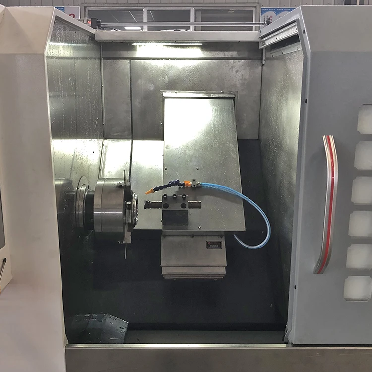 Alta Qualidade Swiss Tipo Slant Bed Lathe, CNC Turning Center, Short Bar, automóvel, 3/4 Axis