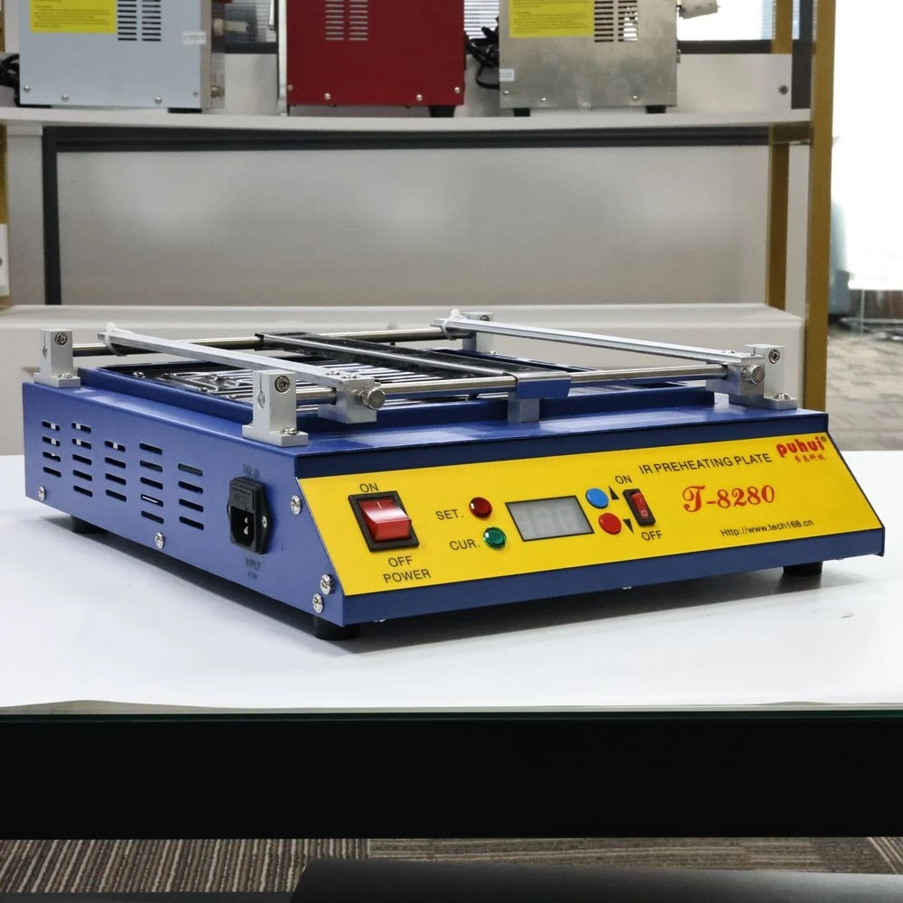 PUHUI T-8280 PCB Preheater professional IR-preheating plate for infrared SMD rework BGA Rework Station Preheating machine